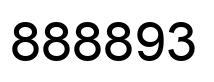 Number 888893 black image