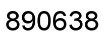 Number 890638 black image