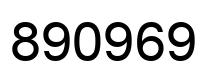 Número 890969 imagen negro