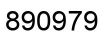 Número 890979 imagen negro