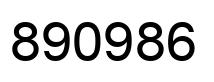 Número 890986 imagen negro