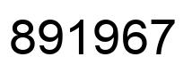 Número 891967 imagen negro