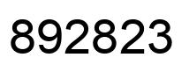 Number 892823 black image