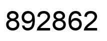 Number 892862 black image
