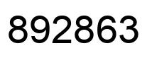 Number 892863 black image