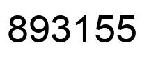 Number 893155 black image