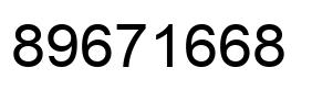 Número 89671668 imagen negro