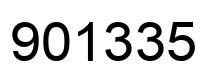 Número 901335 imagen negro