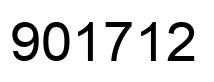 Number 901712 black image