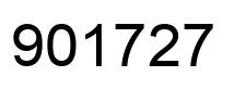 Number 901727 black image
