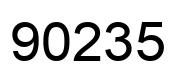 Number 90235 black image