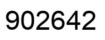 Número 902642 imagen negro