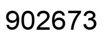 Número 902673 imagen negro