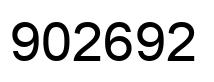 Number 902692 black image