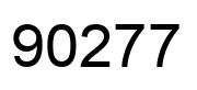 Number 90277 black image