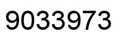 Number 9033973 black image