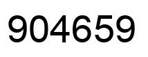 Number 904659 black image
