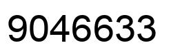 Number 9046633 black image