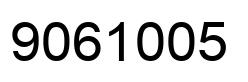 Number 9061005 black image
