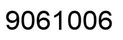 Number 9061006 black image