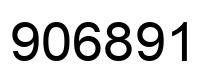Number 906891 black image
