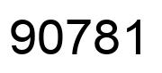 Número 90781 imagen negro