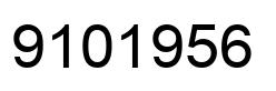Number 9101956 black image