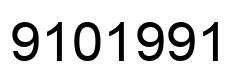 Number 9101991 black image