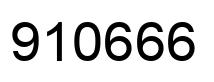Number 910666 black image