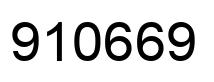 Number 910669 black image