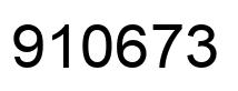 Number 910673 black image