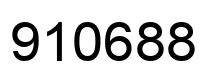Number 910688 black image