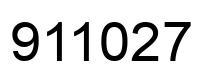 Número 911027 imagen negro