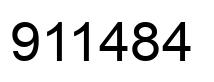 Number 911484 black image