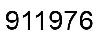 Número 911976 imagen negro