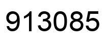 Number 913085 black image