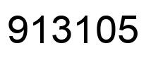 Number 913105 black image