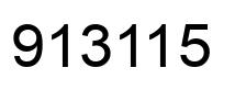 Number 913115 black image