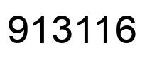 Number 913116 black image