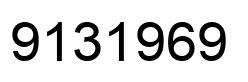 Number 9131969 black image