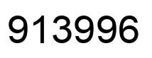 Number 913996 black image