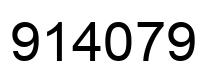 Number 914079 black image