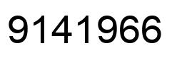 Number 9141966 black image