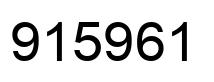Número 915961 imagen negro