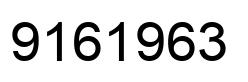 Number 9161963 black image