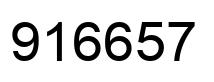 Número 916657 imagen negro
