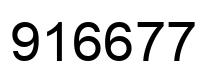 Número 916677 imagen negro