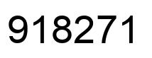 Número 918271 imagen negro