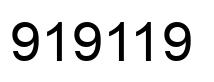 Number 919119 black image