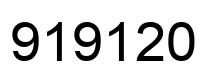 Number 919120 black image